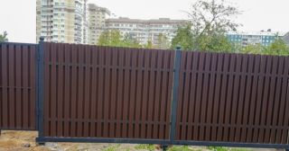 Купить распашные ворота из штакетника Кольчугино, цена от 2771 руб.